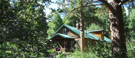 Any season of the year, log cabin living is magical and an adventure!  The beautiful Cascading Creek Log Cabin is nestled in the small mountain community of Allenspark CO, 8,500ft. 