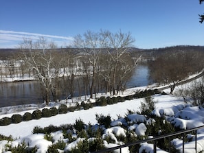 winter view from porch looking southeast