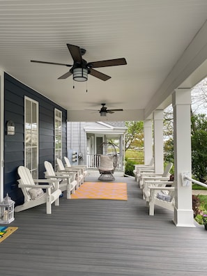 Wrap around porch great for people watching and enjoying the sea breeze