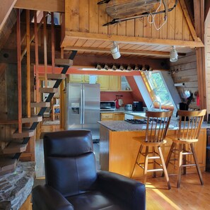 Another View of the Kitchen & Stairs to 2nd Floor Loft