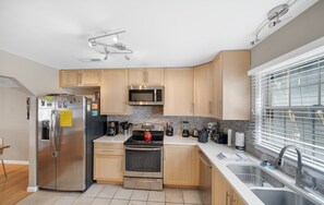 Enjoy the well-appointed kitchen