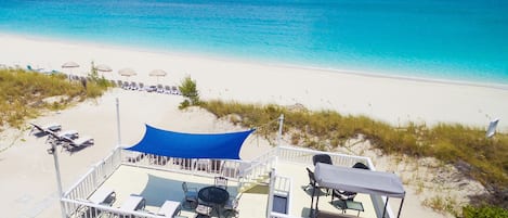 Vue sur la plage ou l’océan