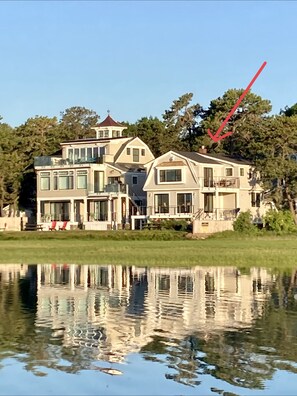 View from a paddle board on the Ogunquit River