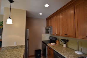 Newly renovated kitchen with granite and new appliances