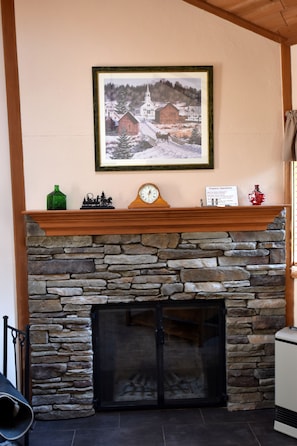 real wood burning fireplace custom stone exterior