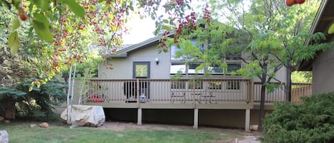 Fall view of the back deck