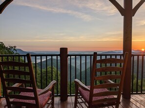 Sunrise from lower level deck