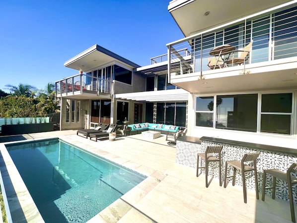 Large Modern Stunning Home, with Ocean views from every room and pool deck.