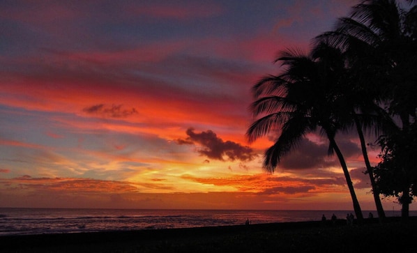 Our lanai is a great place to watch a sunset!