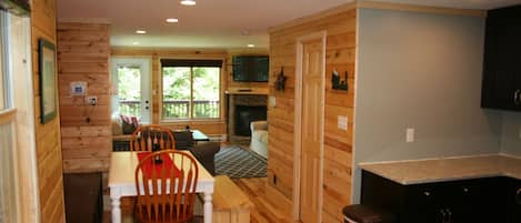 view from the kitchen, large space great for families and large groups 