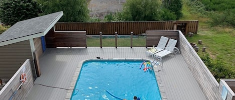 Pool from house roof.