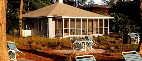 Duplex Cottage seen from the patios