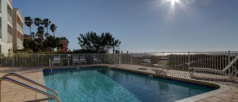 Beach side pool