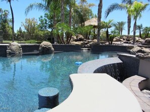 Back yard - resort style. Swim up bar.