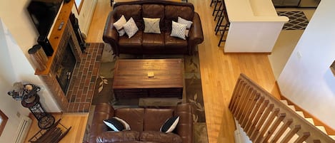 Interior view of main floor from loft