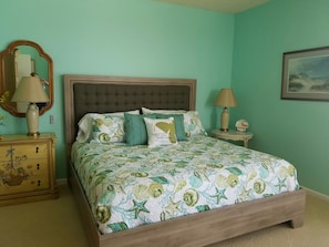 Master Bedroom with king bed, private bath