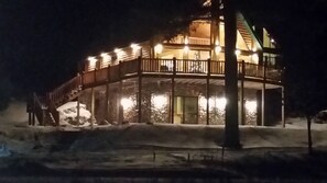 View from the lake (ice) in the winter