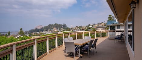 Enjoy the stunning ocean and rock views from Morro Bay Heights.