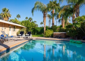 Large swimming pool. Approximately 16x30x8′ deep