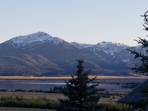 View from Front Porch overlooking Henry's Lake and Sawtell Peak.