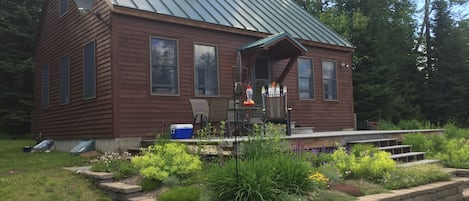 Front of house with deck for hanging out