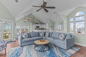 Surf or Sound Realty - 785 - Loggerhead - Great Room -2