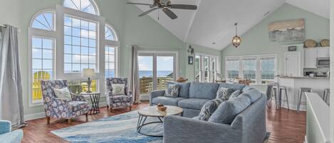 Surf or Sound Realty - 785 - Loggerhead - Great Room -3