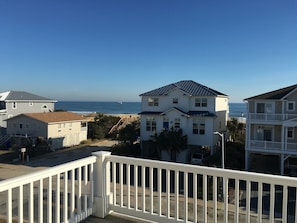 Ocean View from upper deck. Note Beach Access.