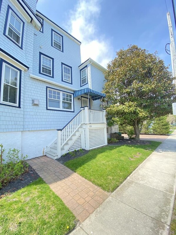 The front of our beach condo.