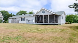 Relax on the deck or enclosed porch