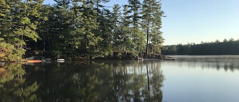 View of the cove from the beach