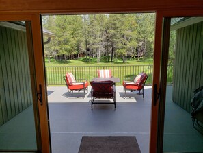 Upper east deck looking over fairway.