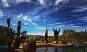 yoga at the pool