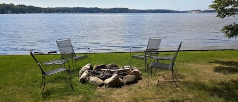 Lakeside shared firepit