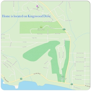 VRBO map is incorrect, home is located on Kingswood Dr., away from Hwy 267.