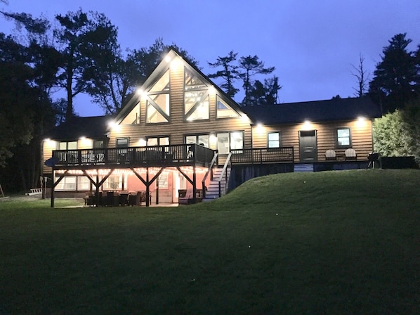 Lake View at night
