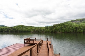 Welcome to the Wallace Lake House, specifically the boat house deck.