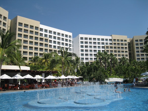 Buildings from the pool
