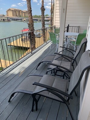 Seating and view from 2nd floor.