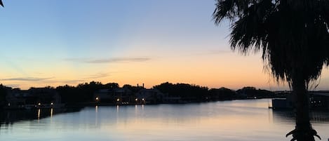 Enjoy this view every evening from our 2nd floor balcony.