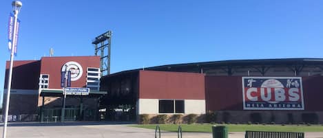 Cubs Stadium, a short five minute walk from the condo.