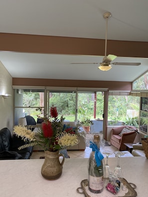 Looking from kitchen to lounge
