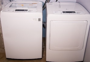 Washer and Dryer for your convenience inside the vacation apartment .