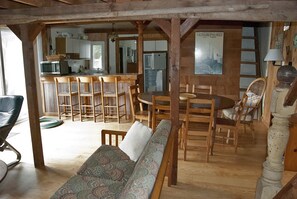 Dining area and kitchen