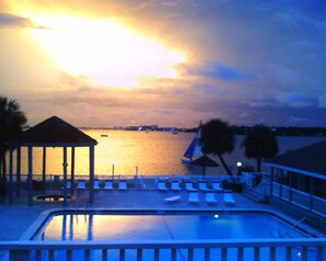 fabulous sunsets and view from living room