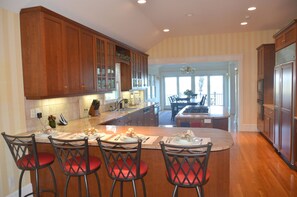 Chef kitchen with breakfast area on 2nd floor