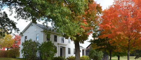 View of the house in the fall 