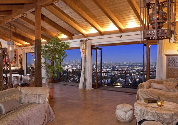 Living room with view