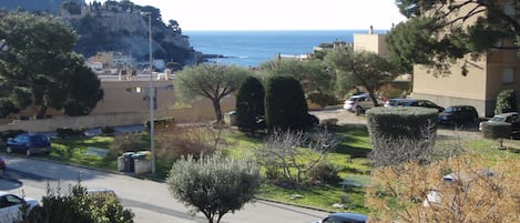 Vue du balcon en avril