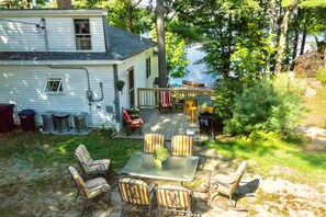 Front Door Deck With Outside Seating